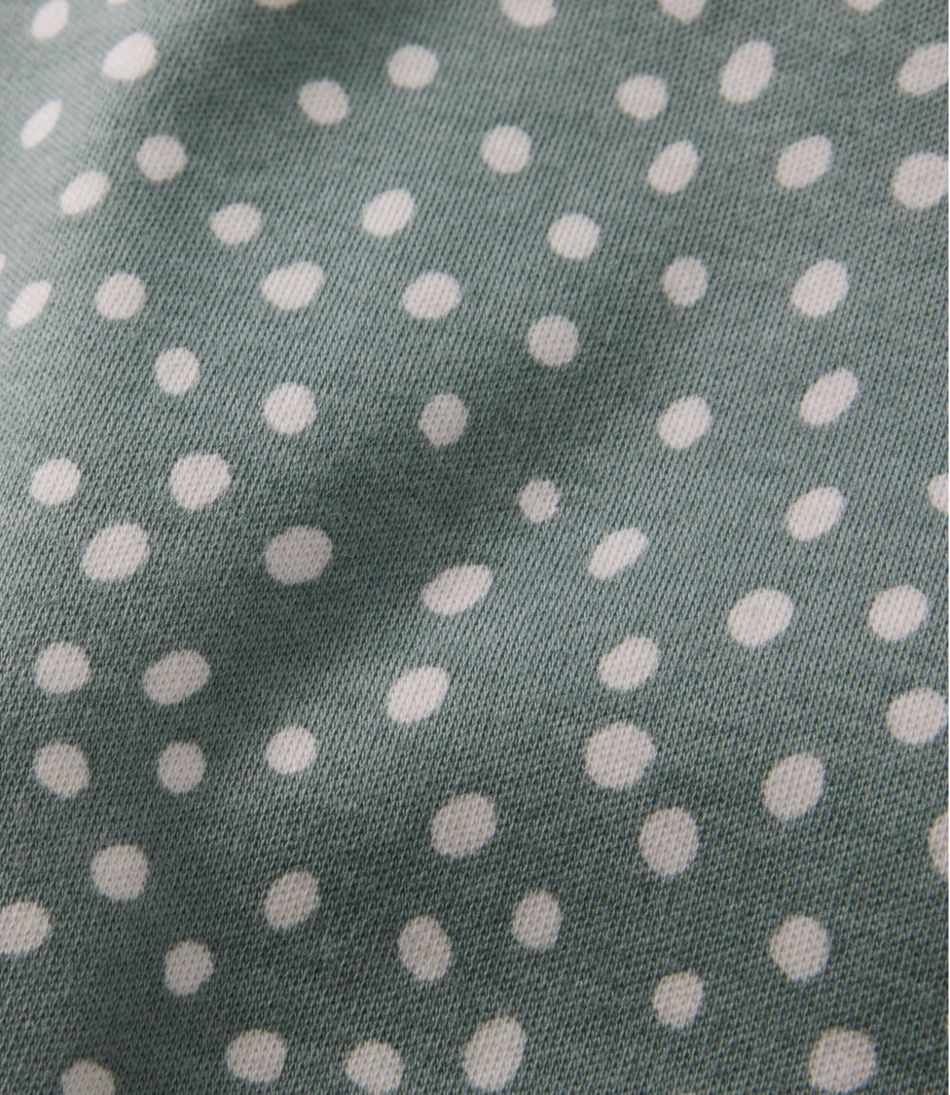 Women's Jewelneck Tee, Elbow-Sleeve Print
