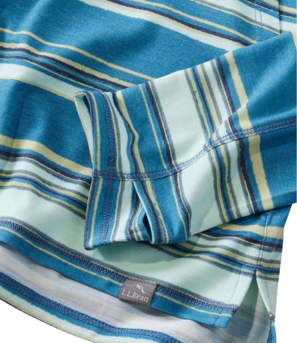 Women's Everyday SunSmart® Hooded Pullover, Long-Sleeve Stripe