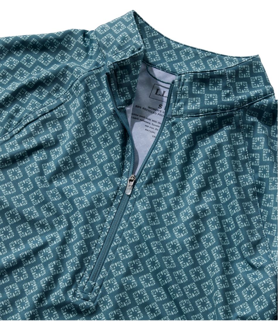 Women's Access Trail Pullover, Long-Sleeve Quarter-Zip Print