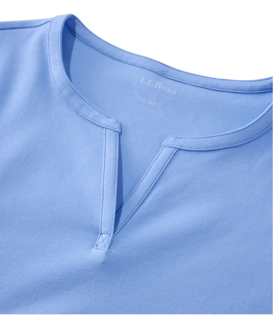 Women's Tee, Short-Sleeve Notch-Neck