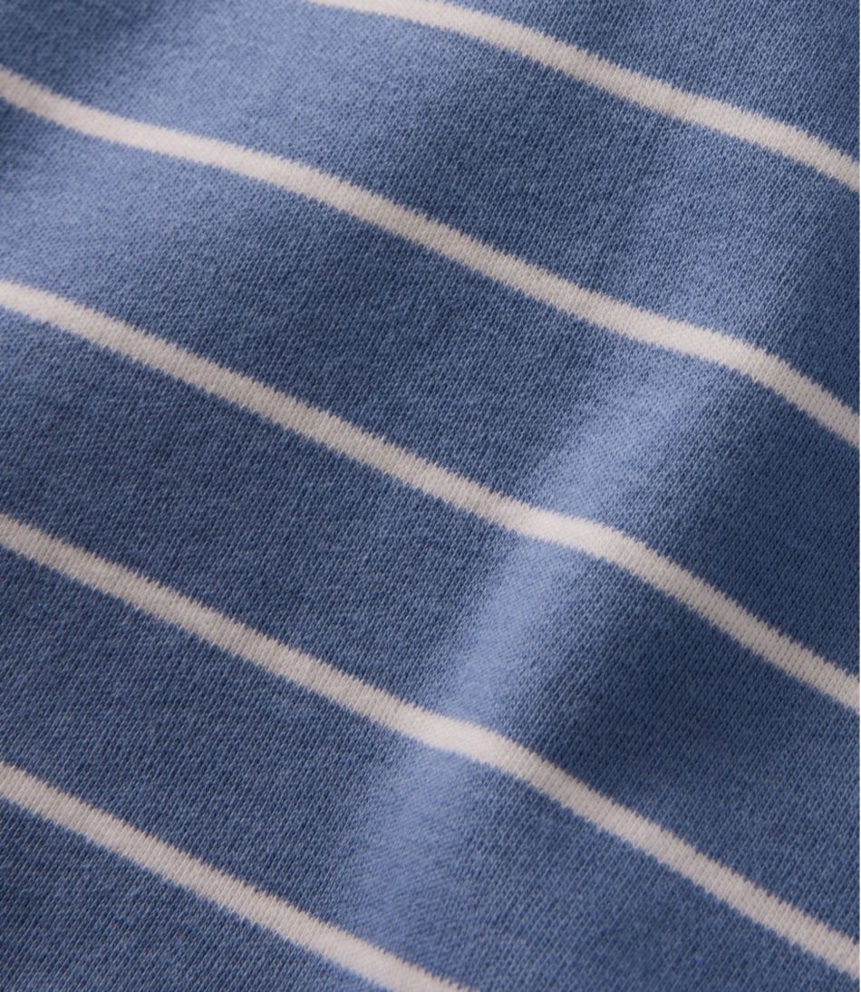 Women's Tee, Short-Sleeve Notch-Neck Stripe