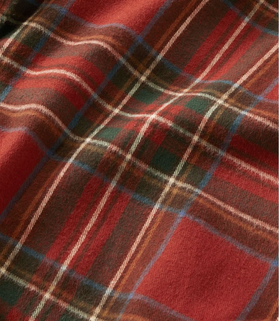 Women's Scotch Plaid Flannel Shirt, Boyfriend