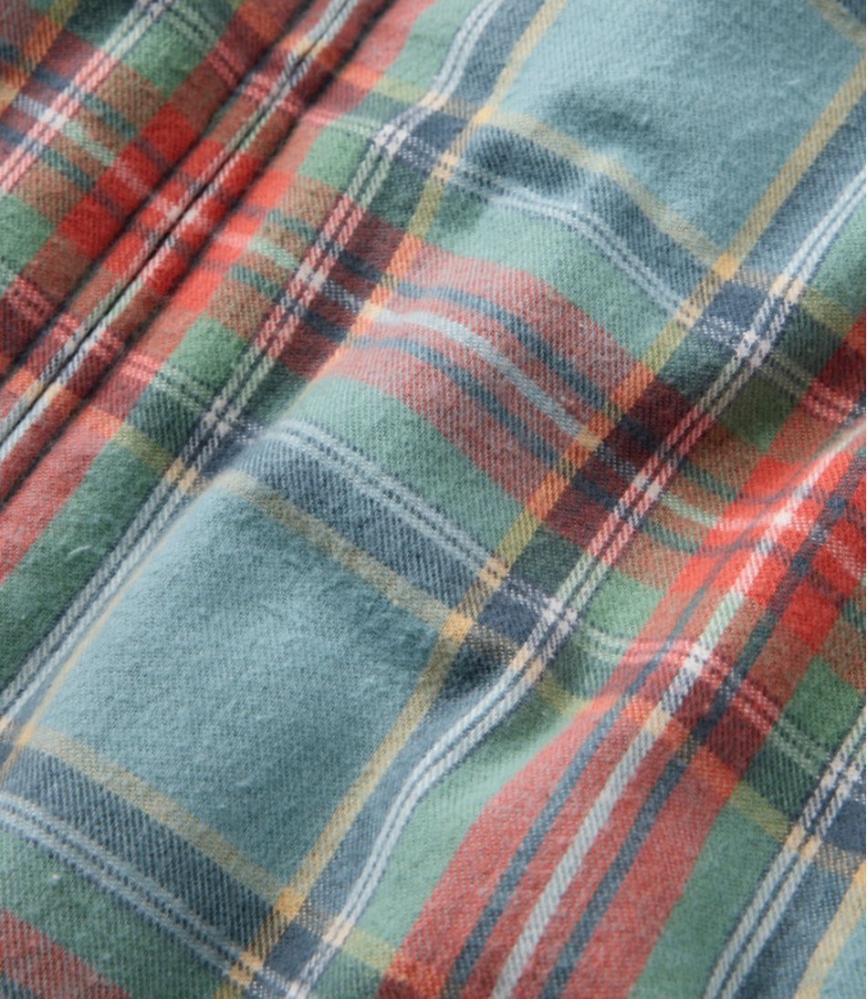 Women's Scotch Plaid Flannel Shirt, Relaxed Zip Hoodie