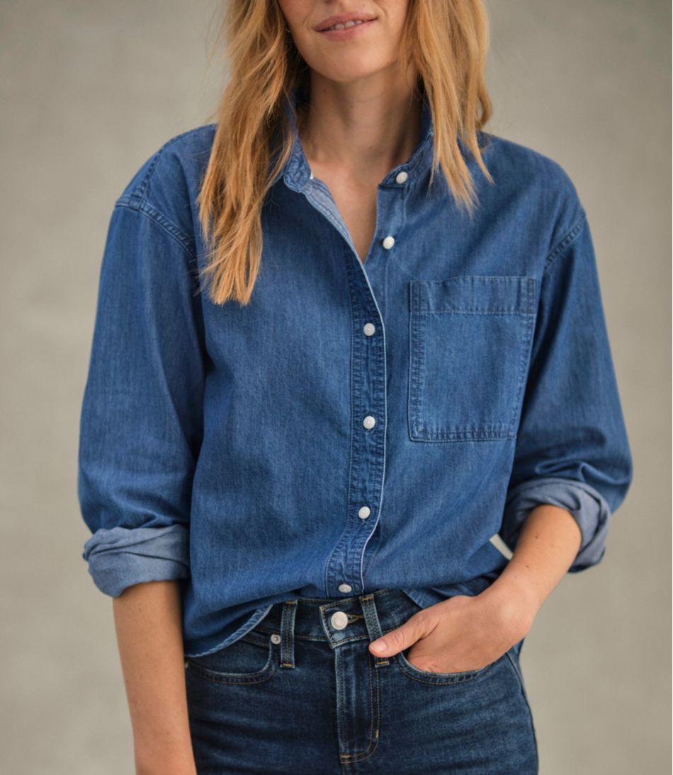 Women's Denim Boyfriend Shirt