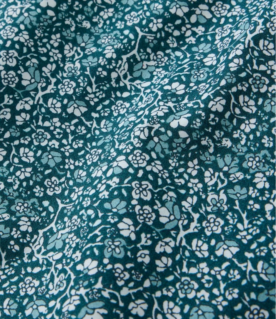 Women's Wrinkle-Free Pinpoint Oxford Shirt, Relaxed Fit Long-Sleeve Print