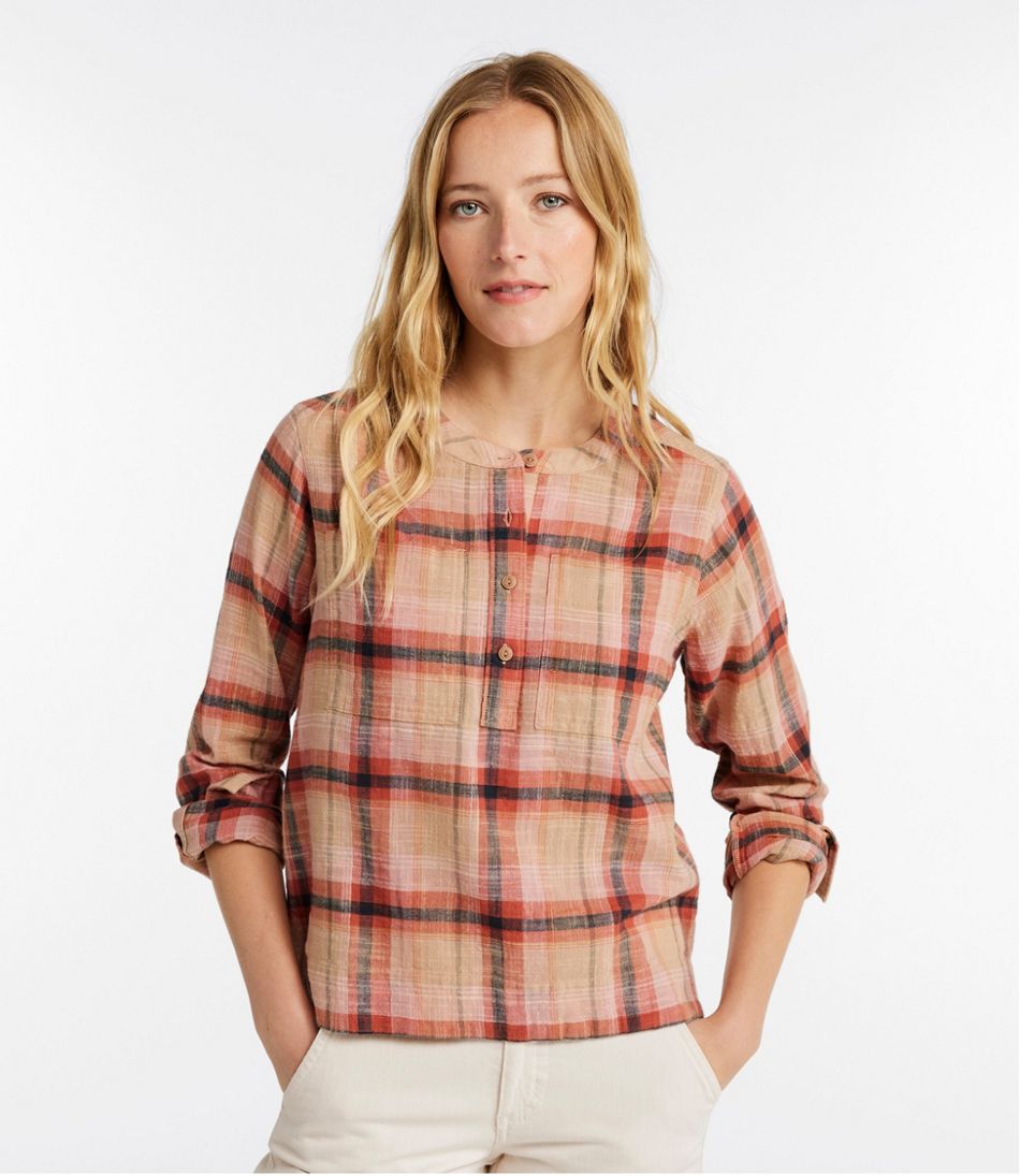 Women's Day Breeze Shirt, Long-Sleeve Collarless