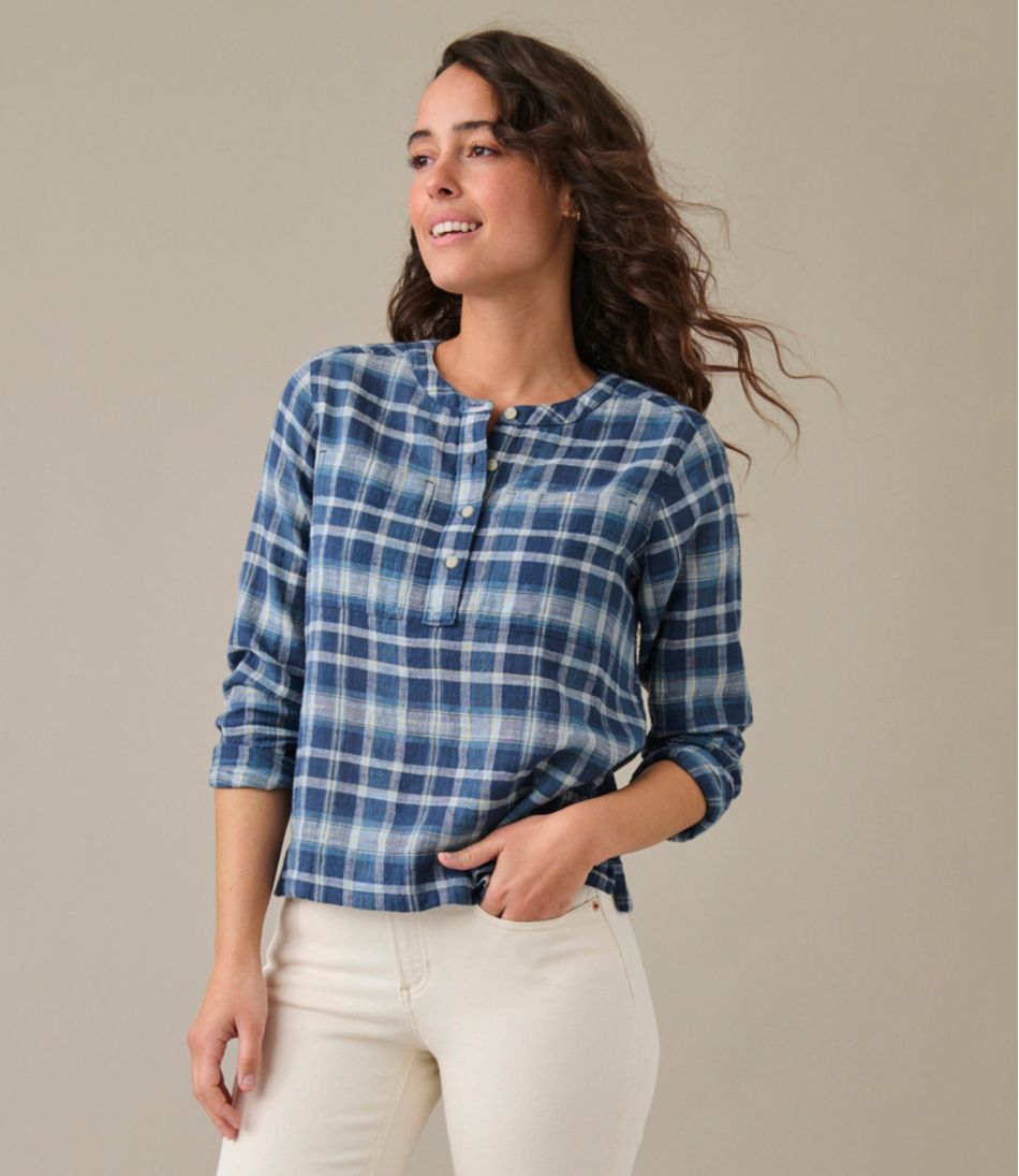 Women's Day Breeze Shirt, Long-Sleeve Collarless