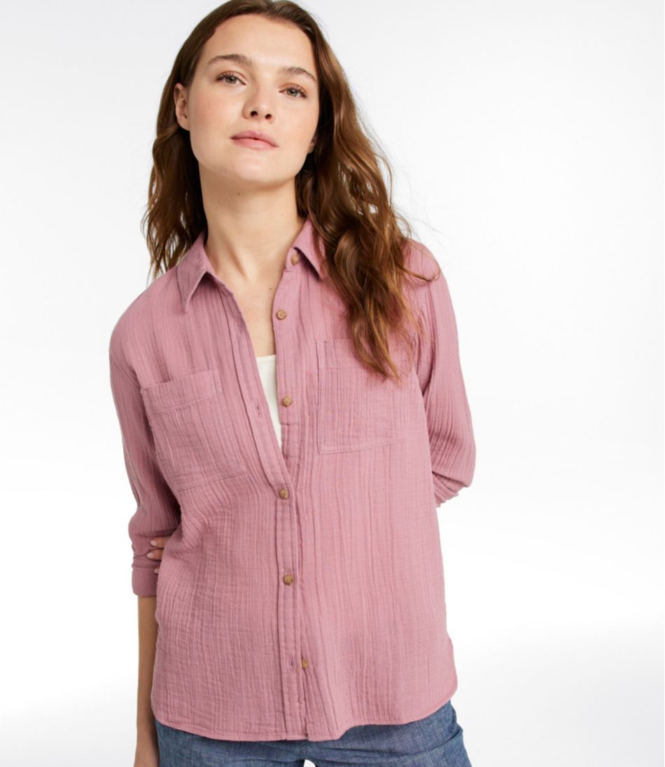 Women's Cloud Gauze Shirt, Long-Sleeve