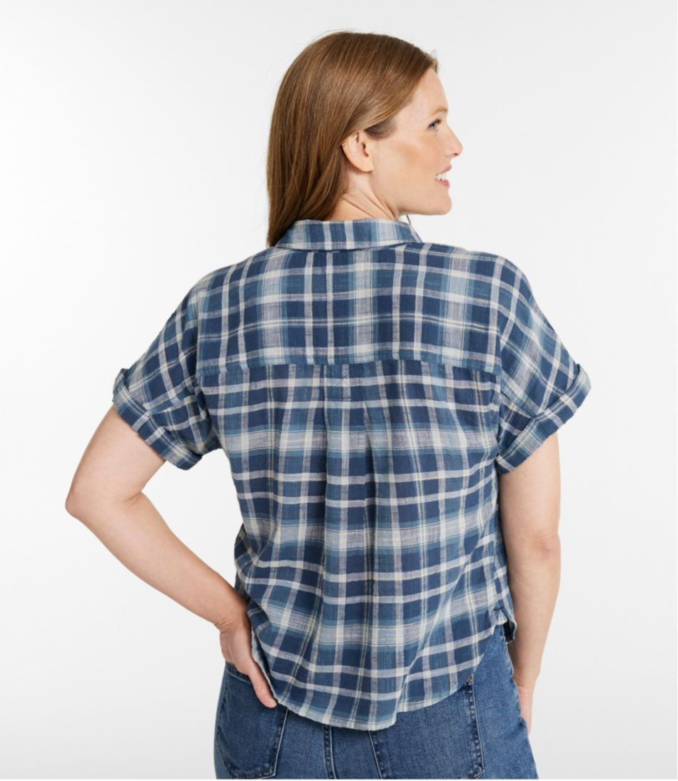 Women's Day Breeze Shirt, Short-Sleeve Button-Front