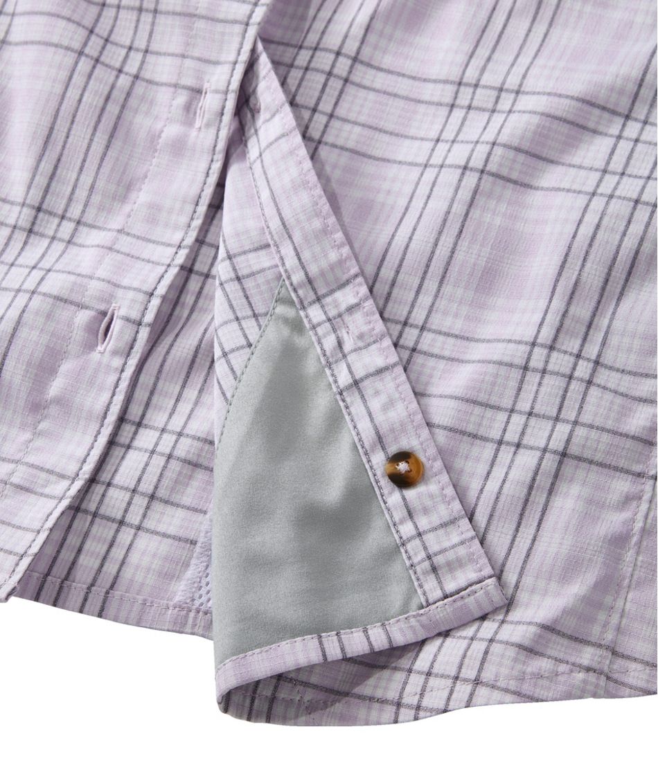Women's Tropicwear Shirt, Plaid Short-Sleeve