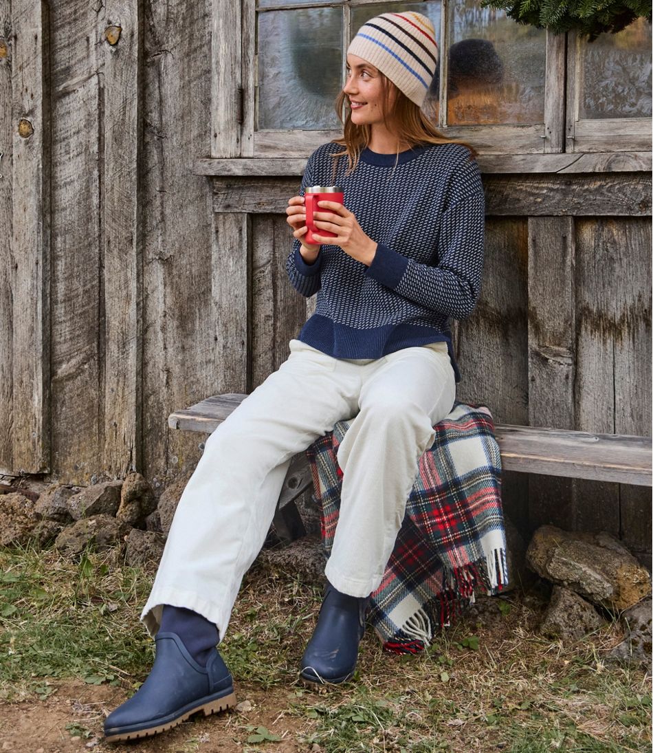 Women's Wicked Soft Cotton/Cashmere Crewneck Sweater, Pattern
