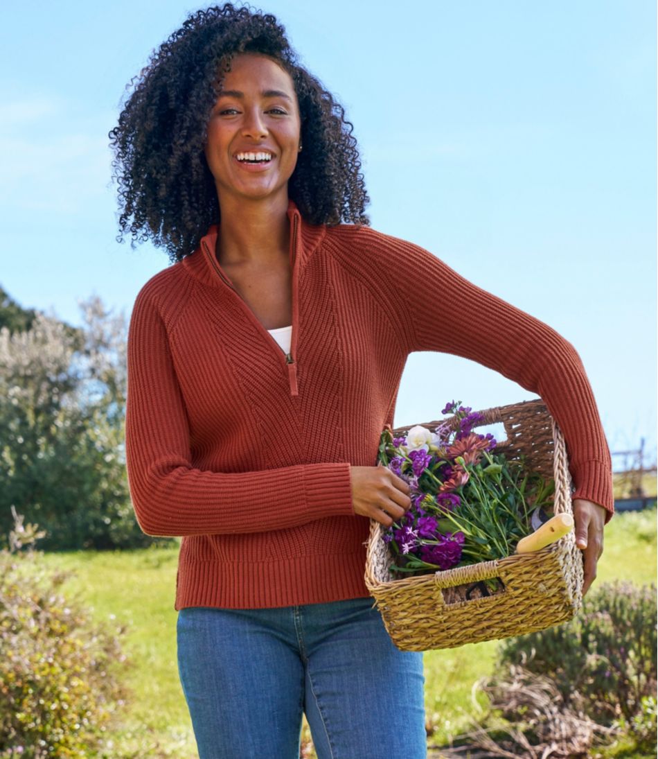 Women's Mariner Shaker Sweater, Quarter-Zip