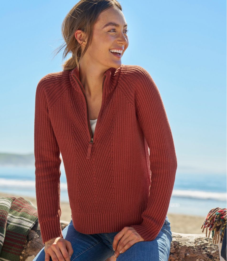 Women's Mariner Shaker Sweater, Quarter-Zip
