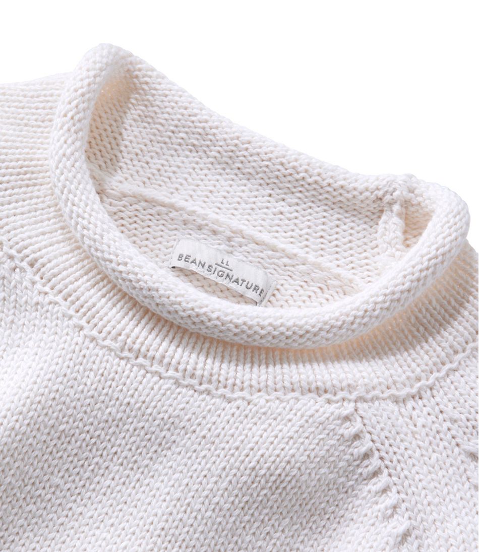 Women's Signature Original Cotton Sweater, Rollneck Novelty