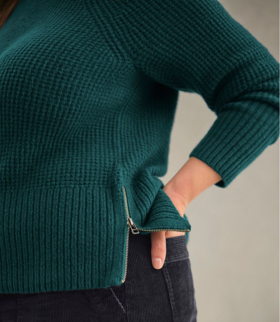 Women's SuperSoft Waffle Sweater, Crewneck