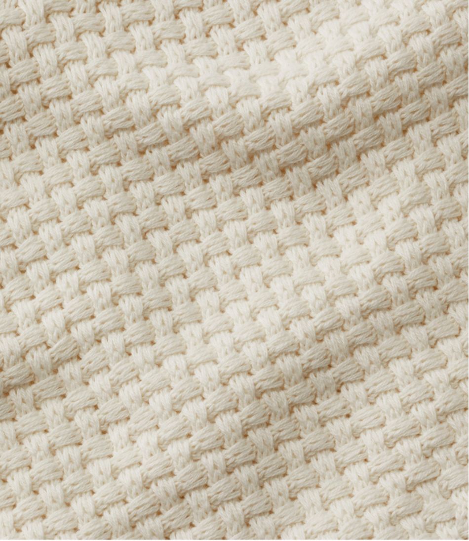 Women's Basketweave Sweater, Button-Front Cardigan