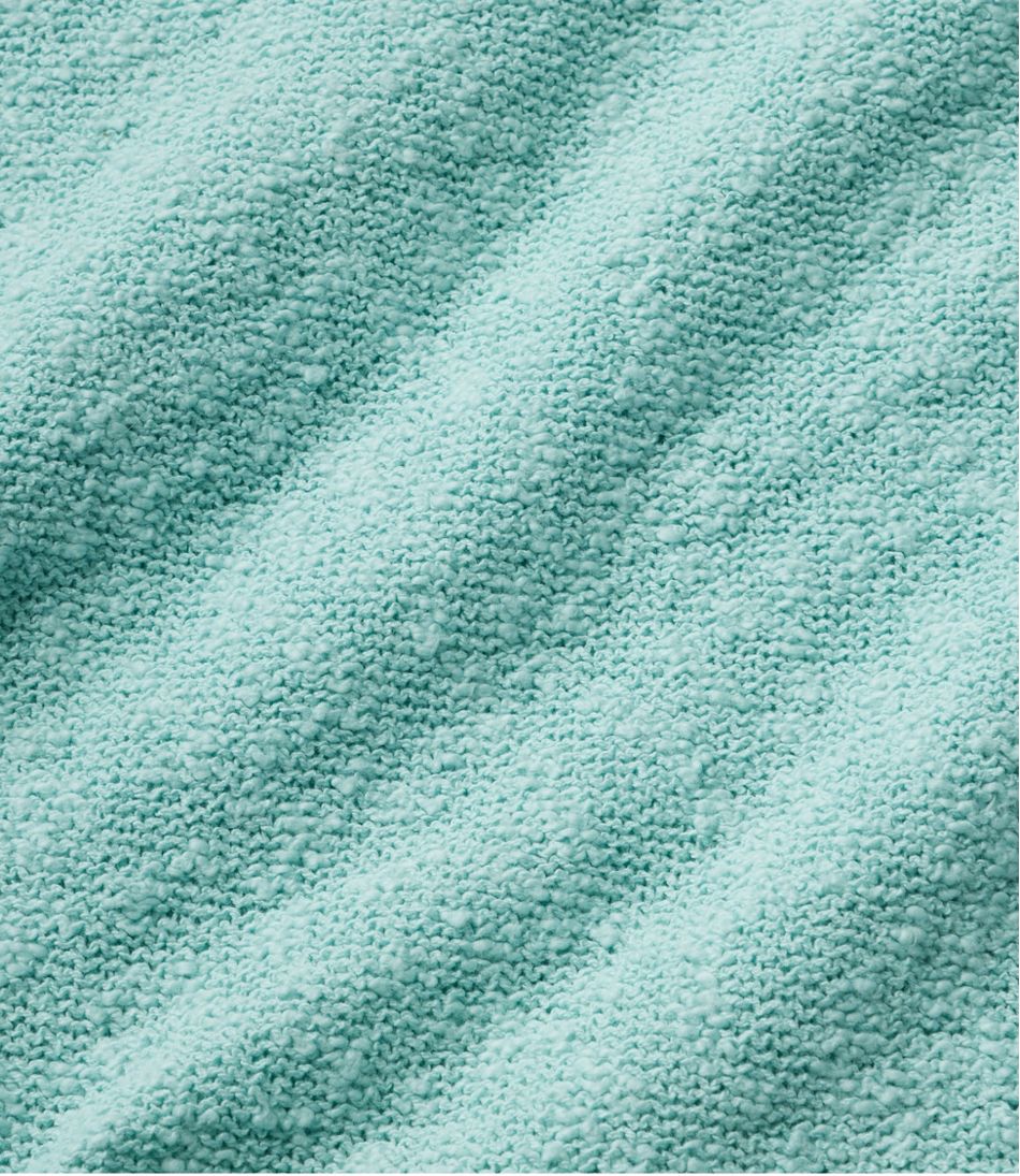 Women's Midweight Cotton Slub Sweater, Henley Short-Sleeve