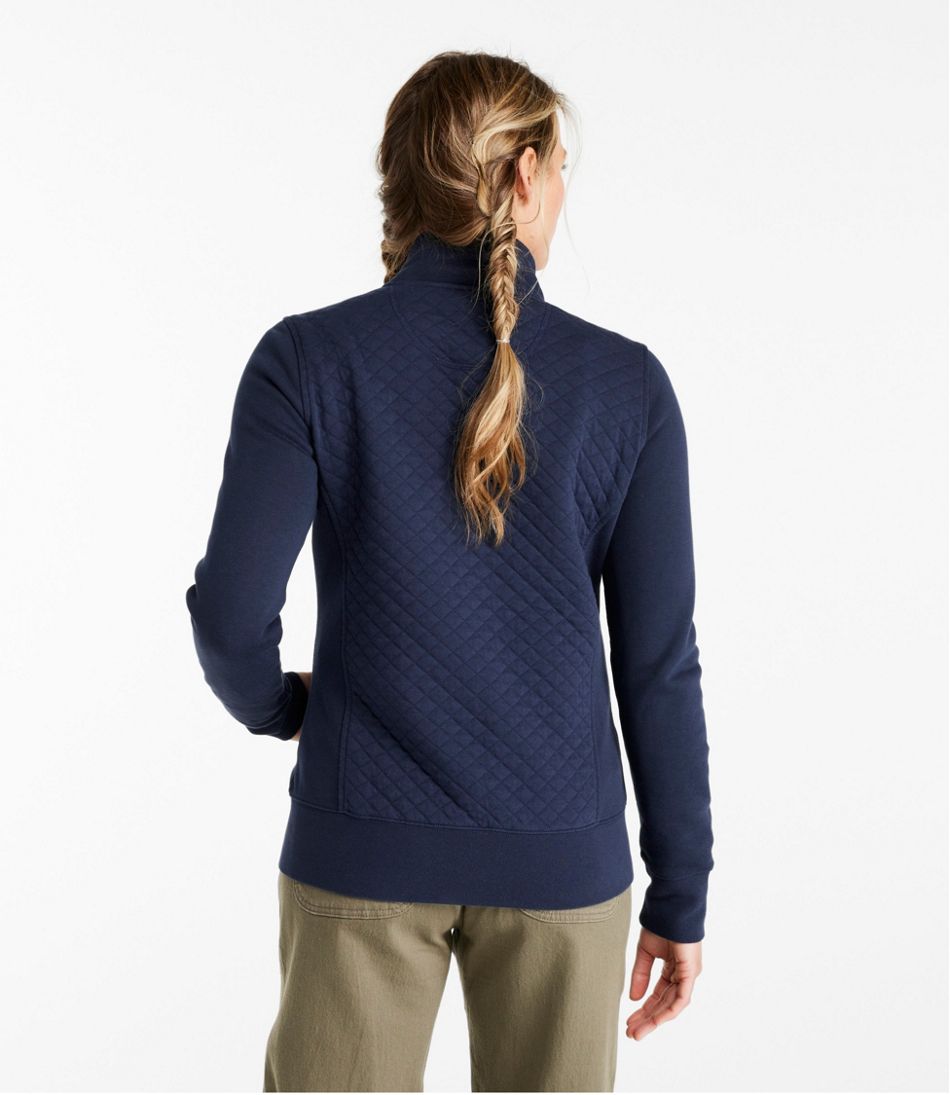 Women's Quilted Full-Zip Sweatshirt
