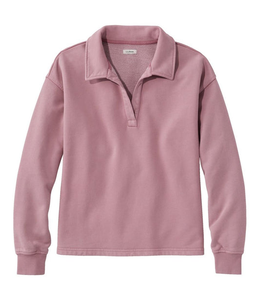 Women's Sunwashed Sweats, Splitneck Polo