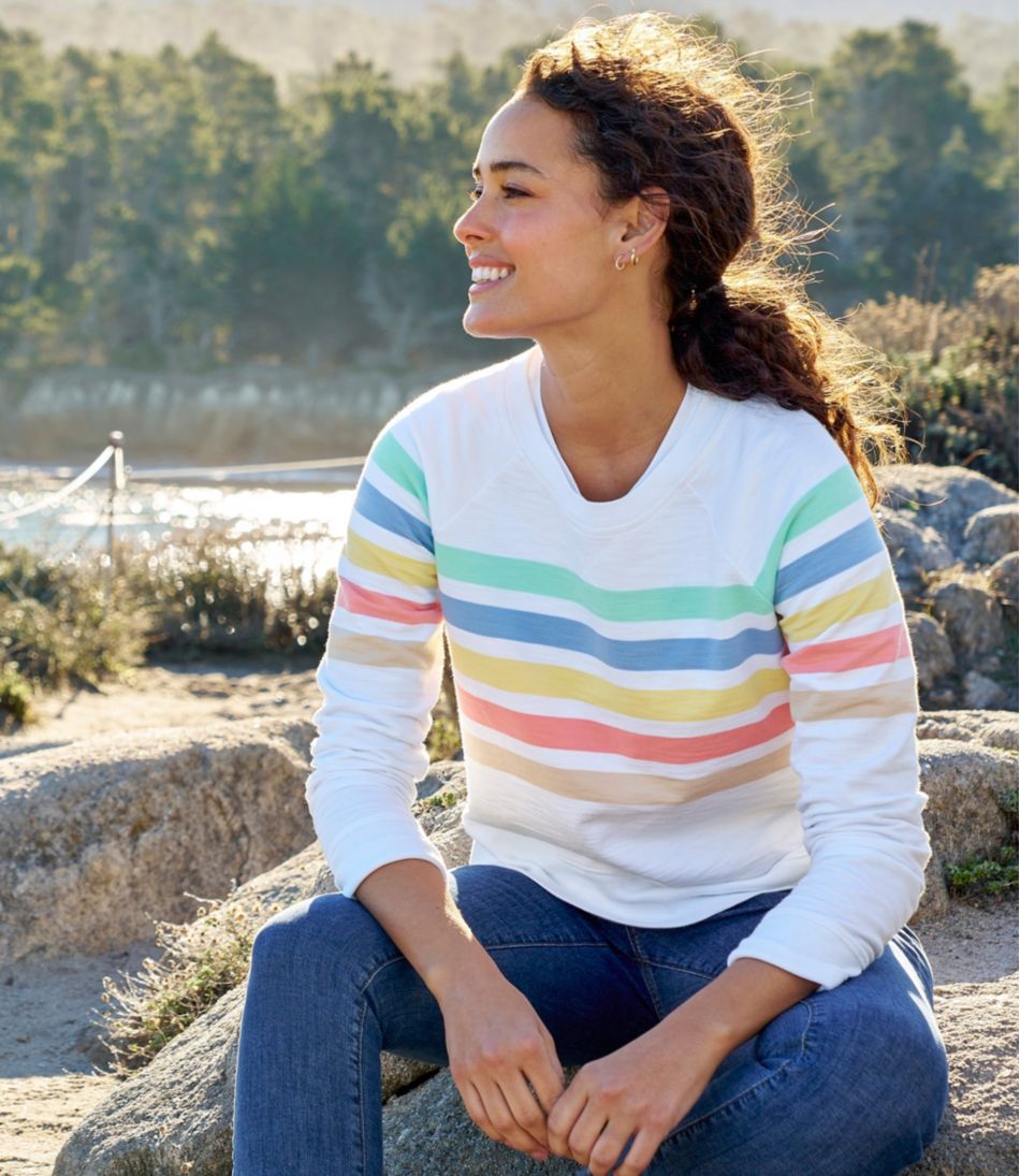Women's Peaks Island Crewneck, Stripe