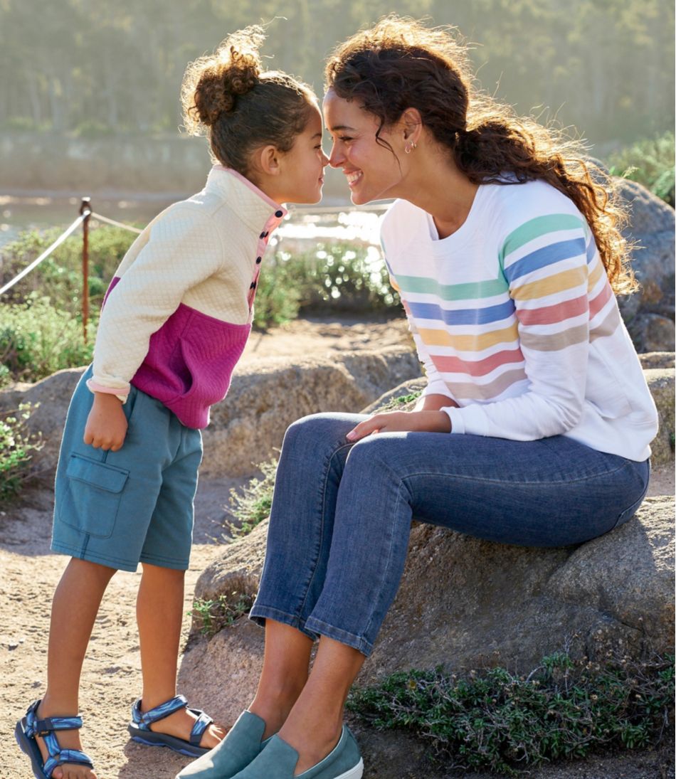 Women's Peaks Island Crewneck, Stripe