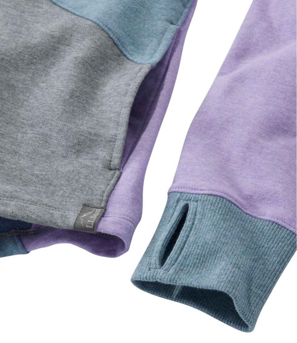 Women's Cozy Mixed-Knit Pullover, Colorblock