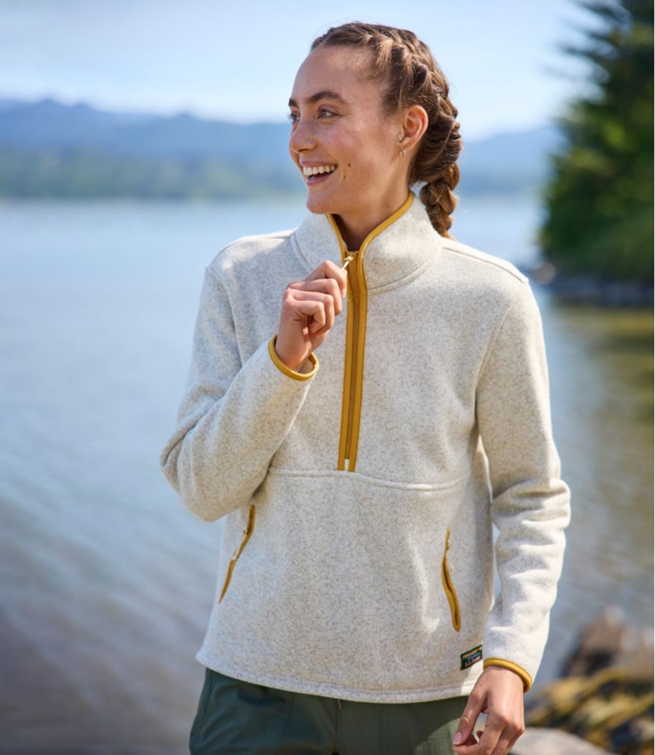 Women's Sweater Fleece Half-Zip Pullover