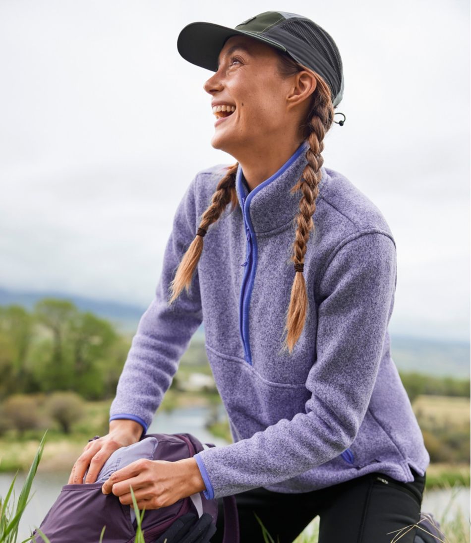 Women's Sweater Fleece Half-Zip Pullover