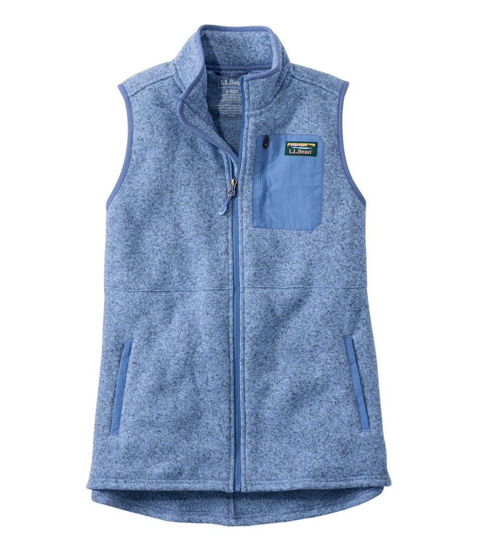 Women's Sweater Fleece Long Vest
