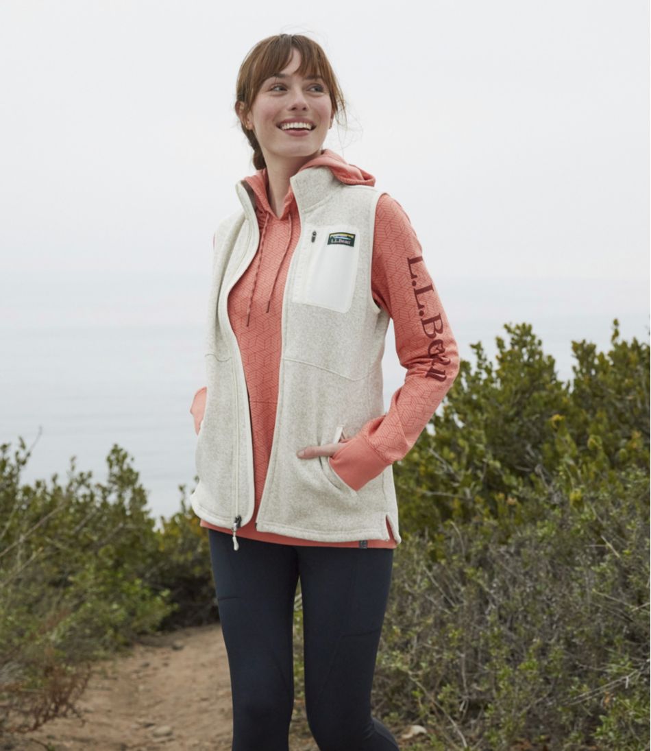 Women's Sweater Fleece Long Vest