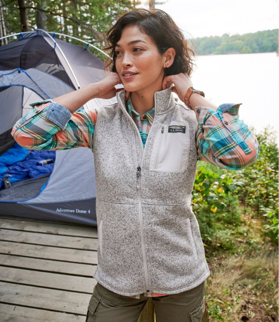 Women's Sweater Fleece Long Vest