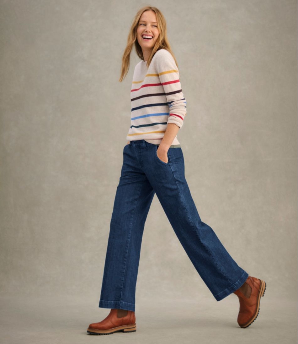 Women's True Shape Jeans, High-Rise Wide-Leg Trouser