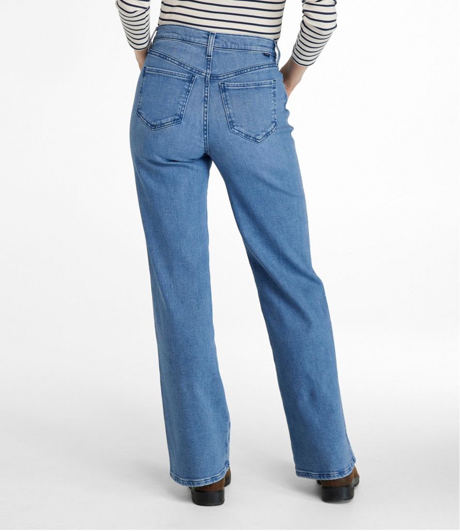 Women's Everyday Stretch Jeans, High-Rise Relaxed Wide-Leg