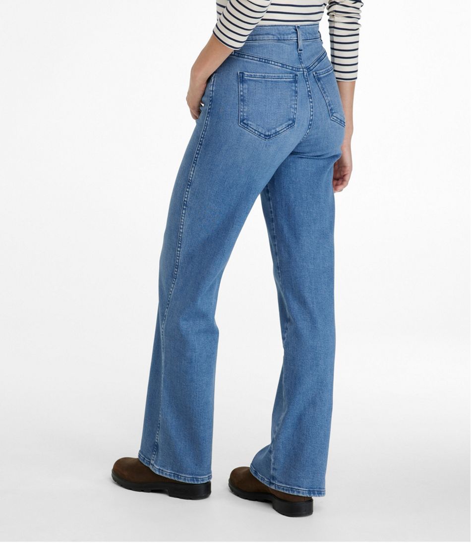 Women's Everyday Stretch Jeans, High-Rise Relaxed Wide-Leg