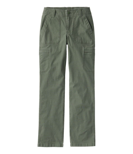 Women's 207 Vintage Cotton Canvas Pants, Mid-Rise Straight-Leg Cargo