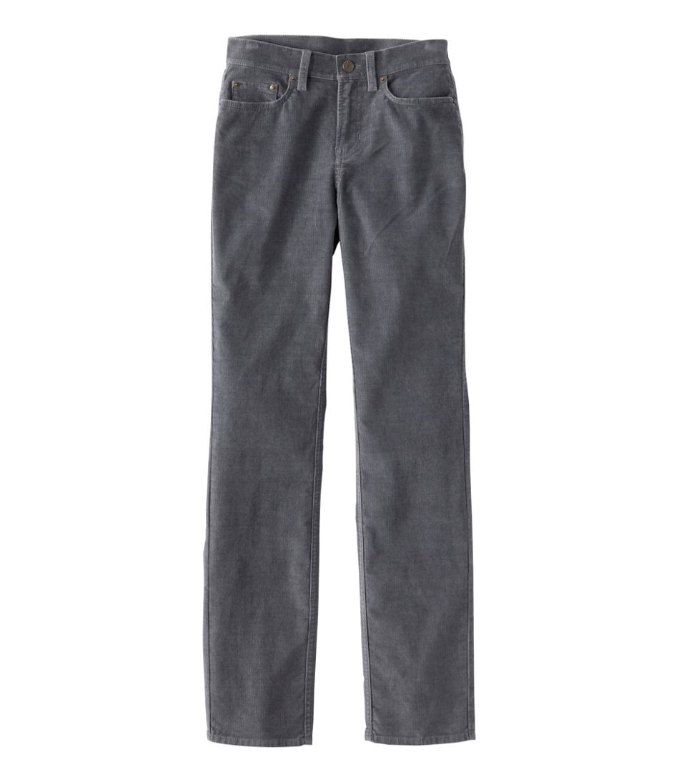 Women's BeanFlex Five-Pocket Corduroy Pants, Mid-Rise Straight-Leg