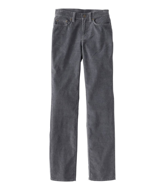 Women's BeanFlex Five-Pocket Corduroy Pants, Mid-Rise Straight-Leg