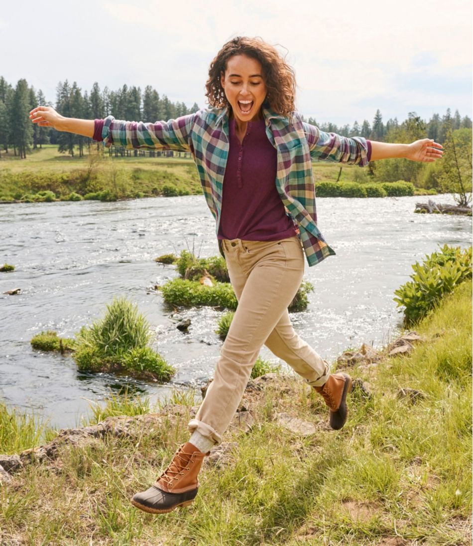 Women's BeanFlex Five-Pocket Corduroy Pants, Mid-Rise Straight-Leg
