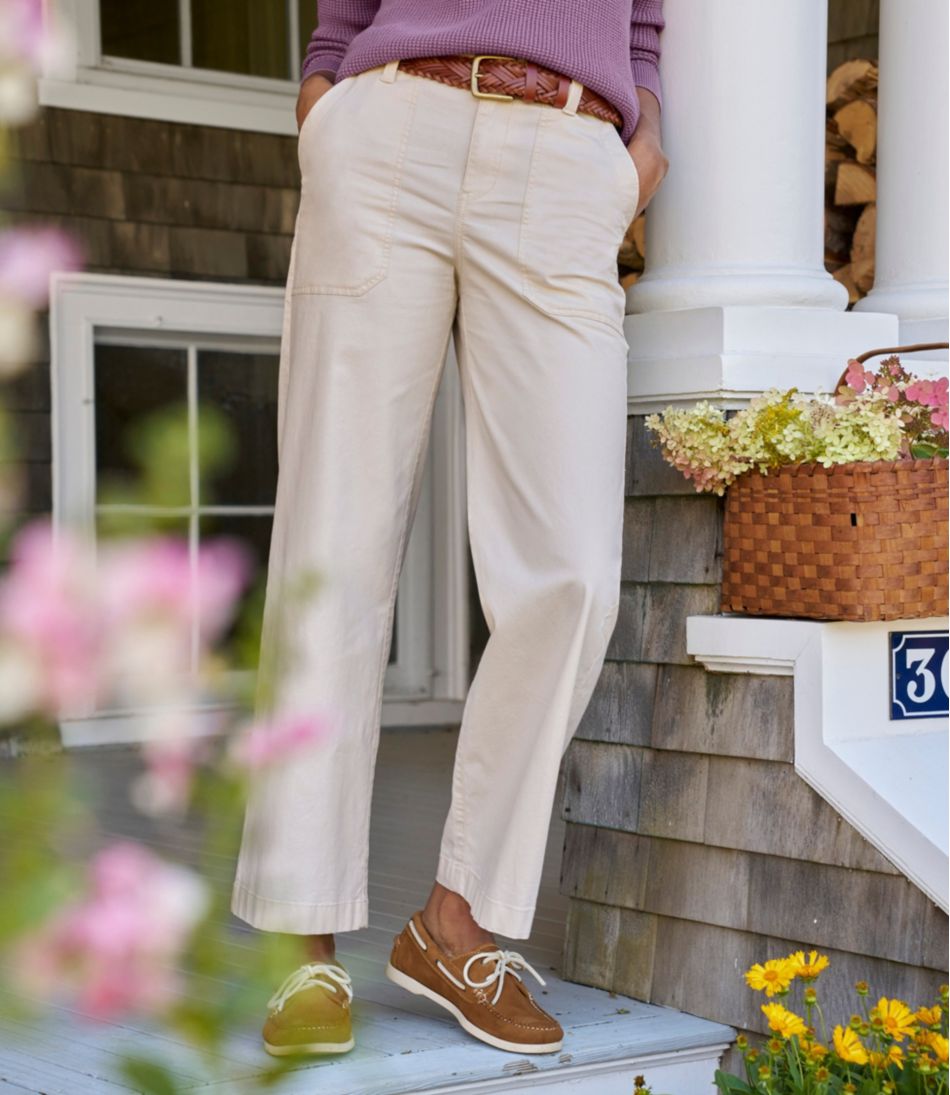 Women's 207 Vintage Cotton Canvas Pants, High-Rise Wide-Leg