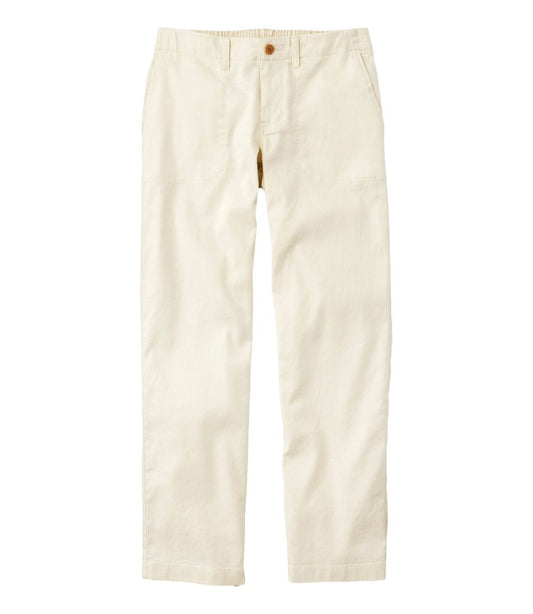 Women's Comfort Stretch Cotton/Linen Pants, High-Rise Ankle