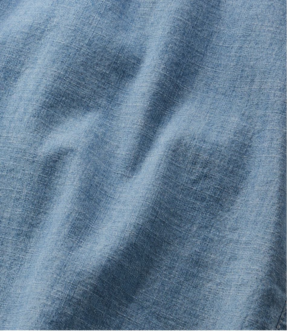 Women's Lakewashed Dock Shorts, Mid-Rise Chambray