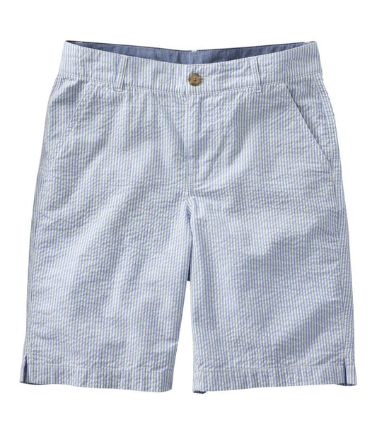 Women's Comfort Stretch Shorts, Seersucker Bermudas 9"
