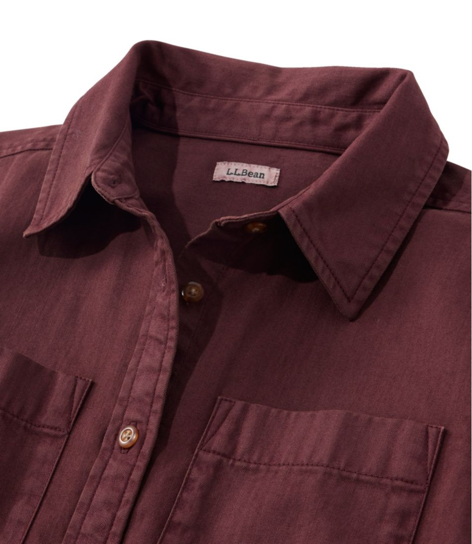 Women's L.L. Bean Heritage Washed Denim Shirt Dress, Garment-Dye