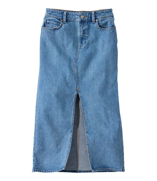 Women's Signature Heritage Denim Midi Skirt