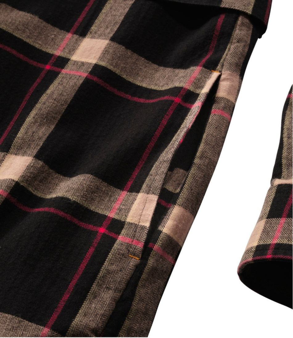 Women's Signature Camp Flannel Shirt Dress, Button-Front