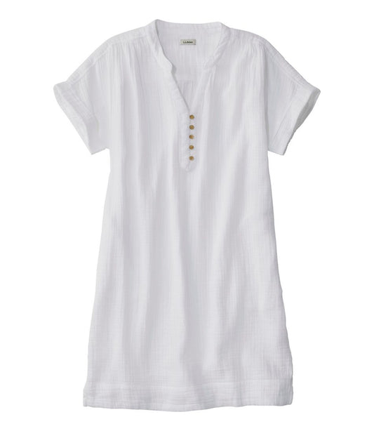 Women's Cloud Gauze Short-Sleeve Shift Dress