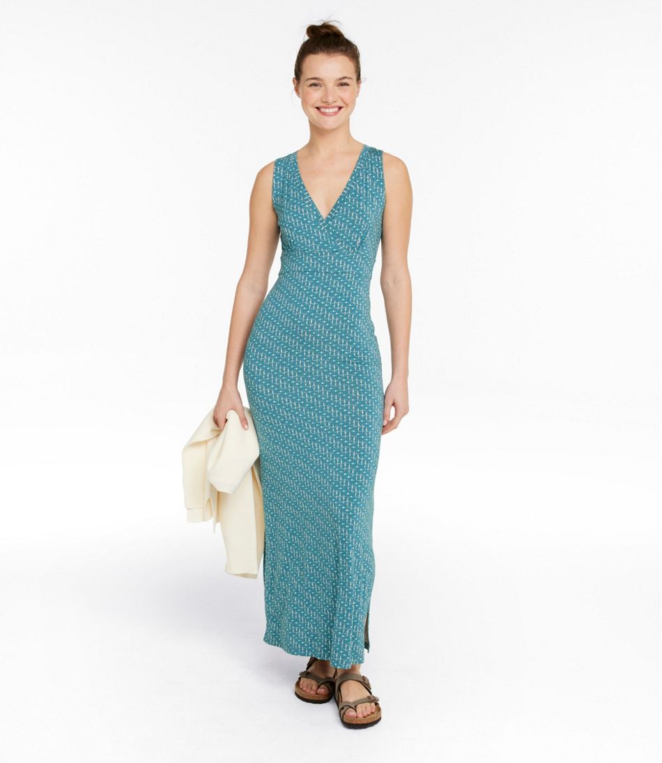 Women's Summer Knit Maxi Dress, Print