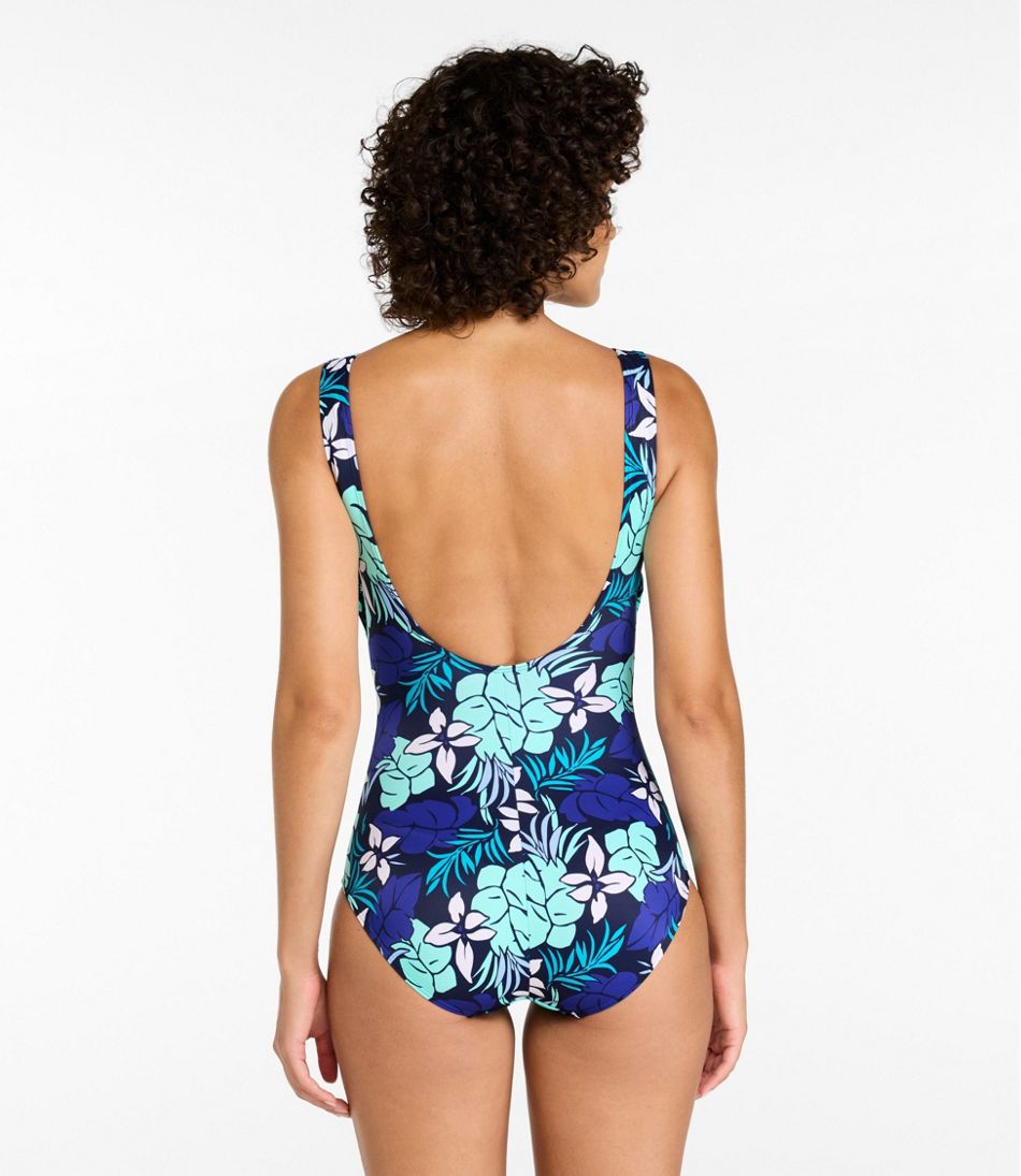 Women's BeanSport Swimwear, Scoopneck Tanksuit Print