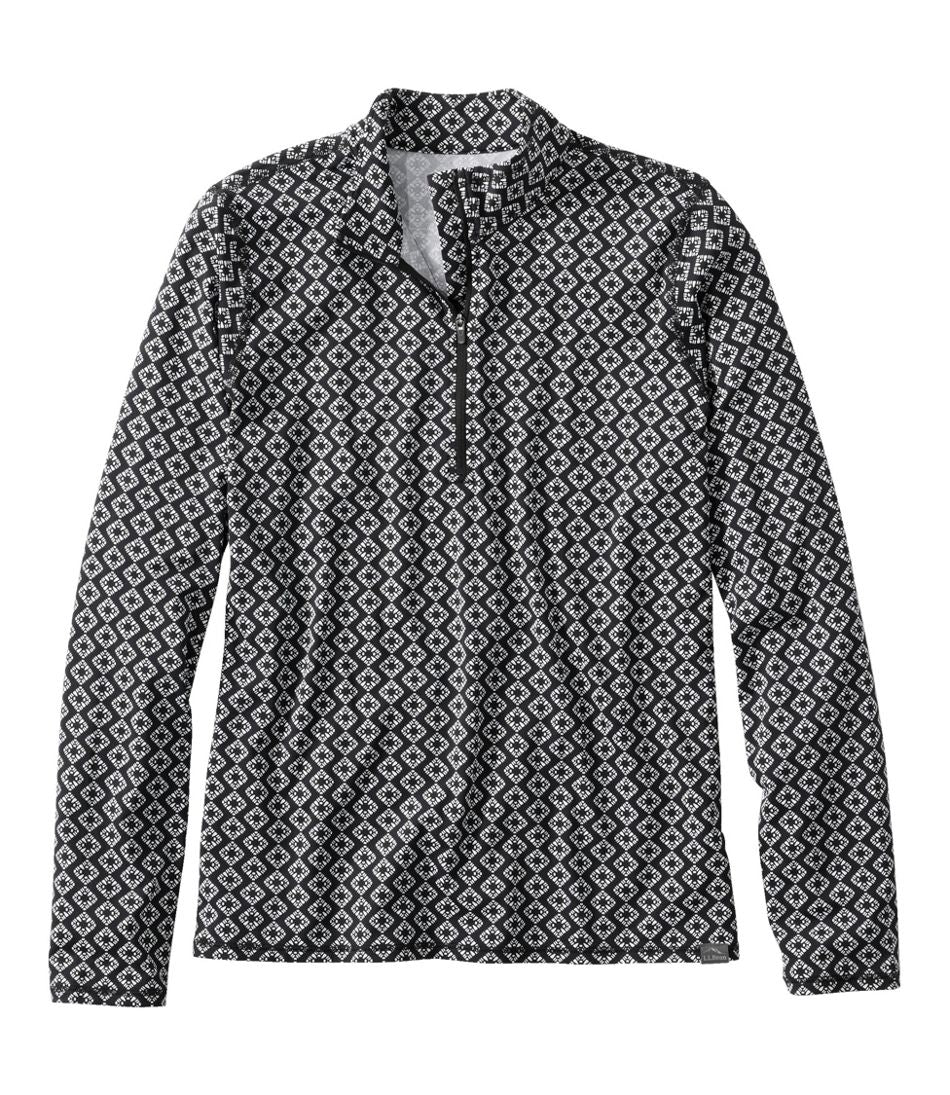 Women's SunSmart® UPF 50+ Sun Shirt, Quarter-Zip Print