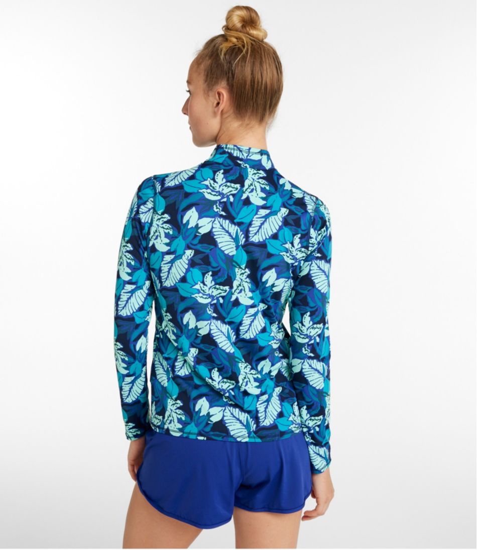 Women's SunSmart® UPF 50+ Sun Shirt, Quarter-Zip Print